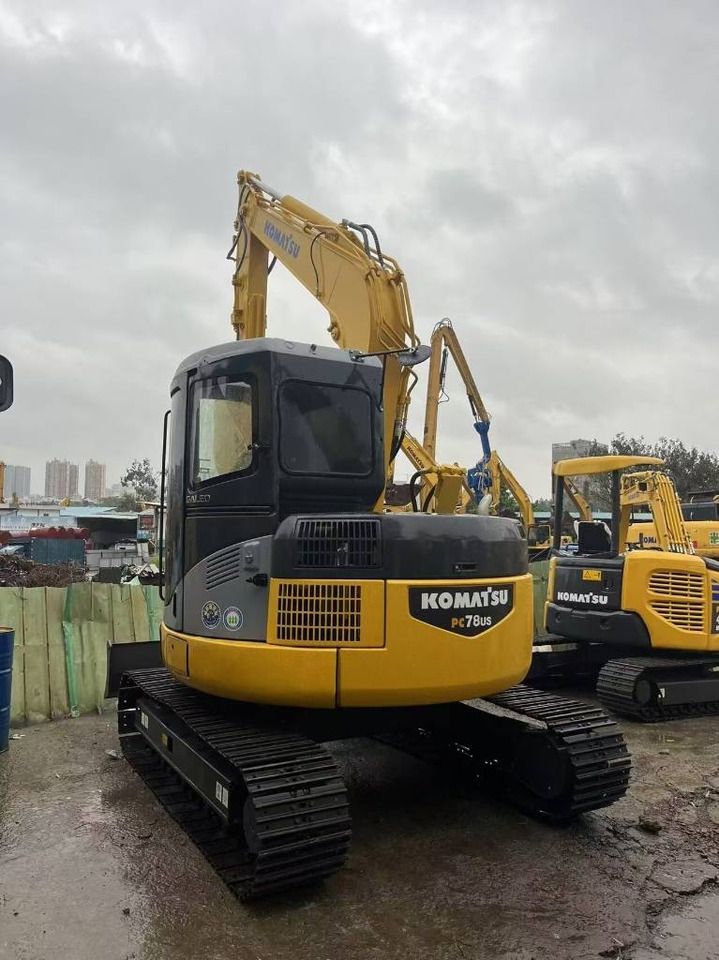 2023 Komatsu PC78US crawler excavator, rear three-quarter view 2023 Komatsu PC78US crawler excavator, rear three-quarter view