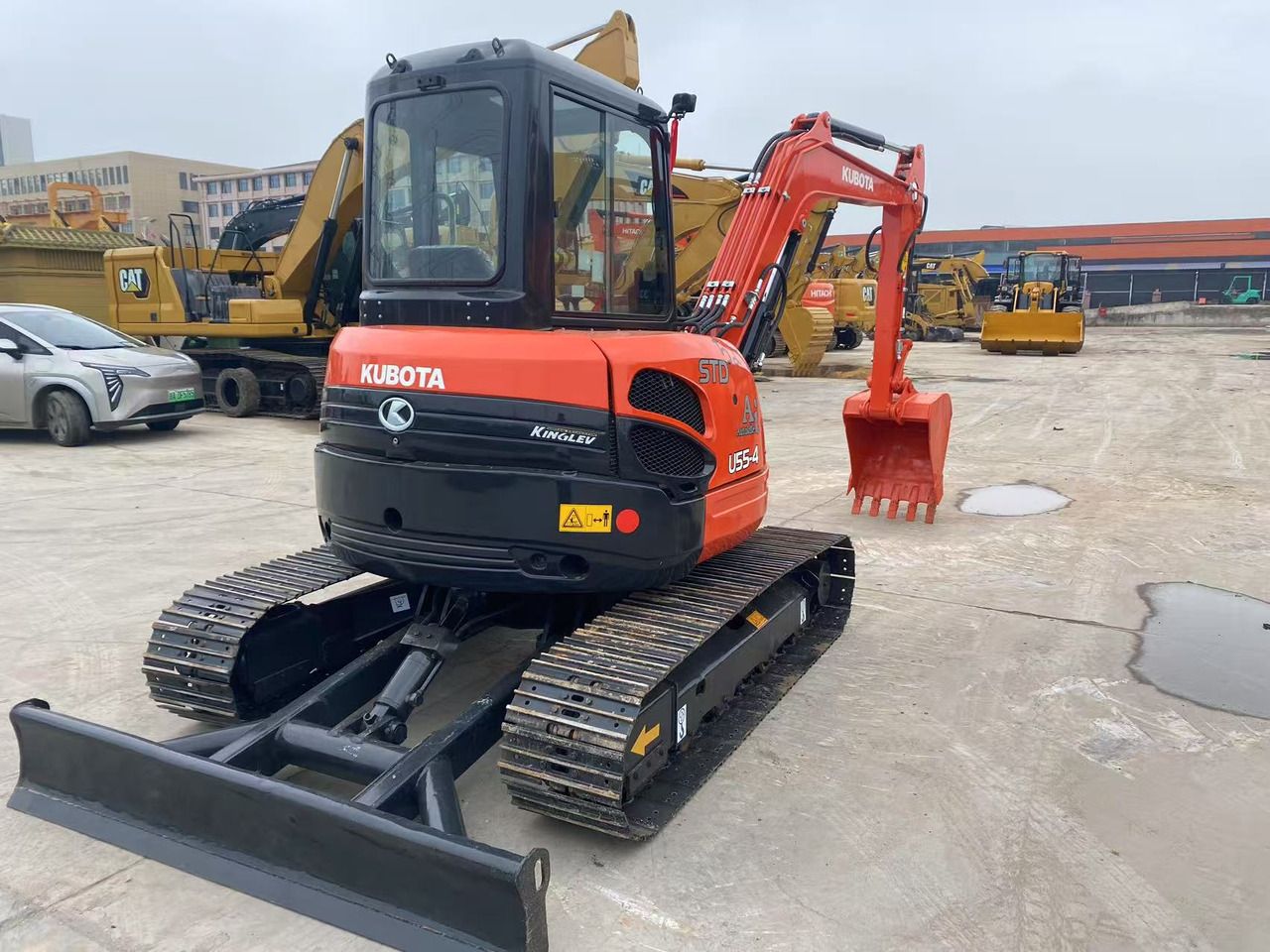 2022 Kubota U55-4 mini excavator, front three-quarter view 2022 Kubota U55-4 mini excavator, front three-quarter view