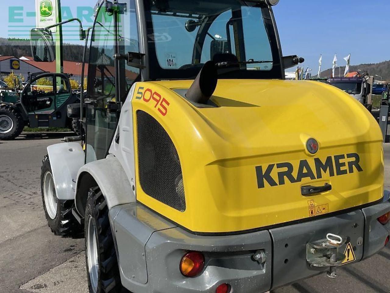 2018 Kramer 5095 mini excavator, rear three-quarter view 2018 Kramer 5095 mini excavator, rear three-quarter view