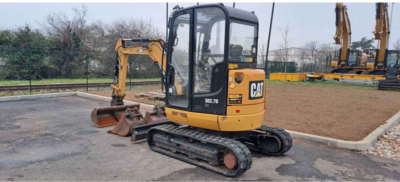 2019 Caterpillar 302.7DCR crawler excavator, side view