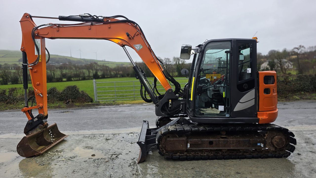 2022 Hitachi ZX85USB-6 mini excavator, side profile view 2022 Hitachi ZX85USB-6 mini excavator, side profile view