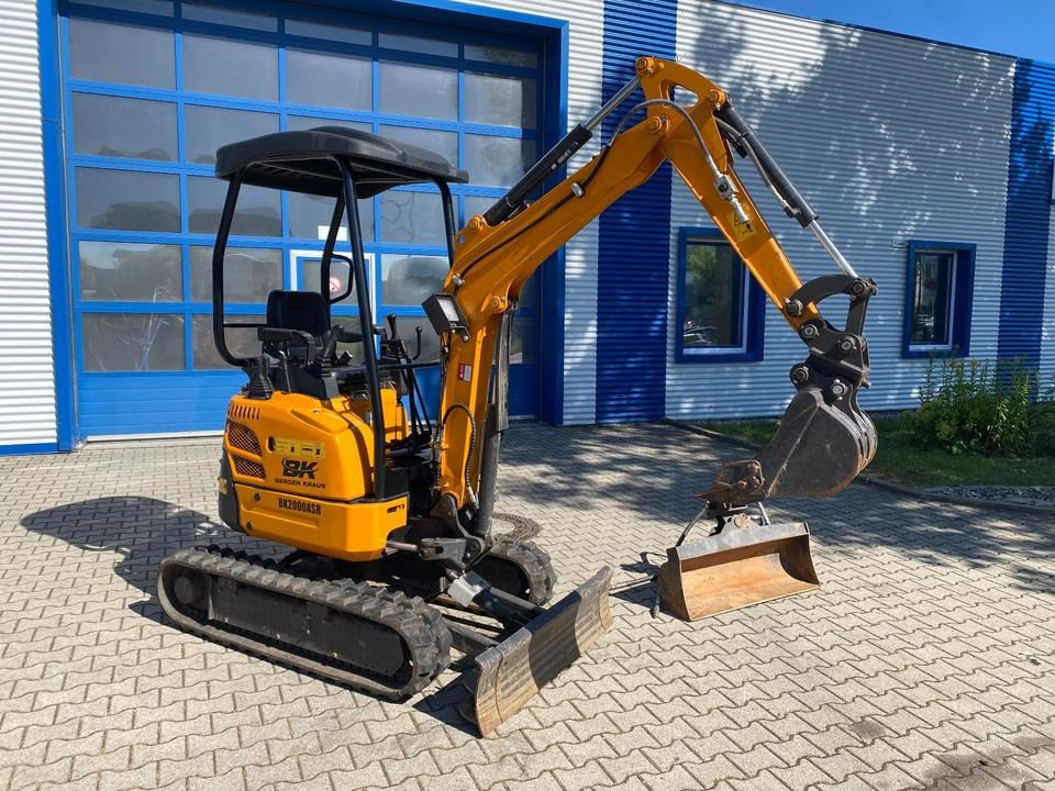Berger Kraus BK2000ASR mini excavator, side view