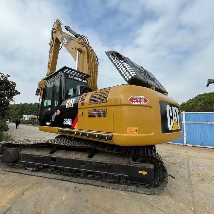2023 Caterpillar 330D crawler excavator, rear three-quarter view