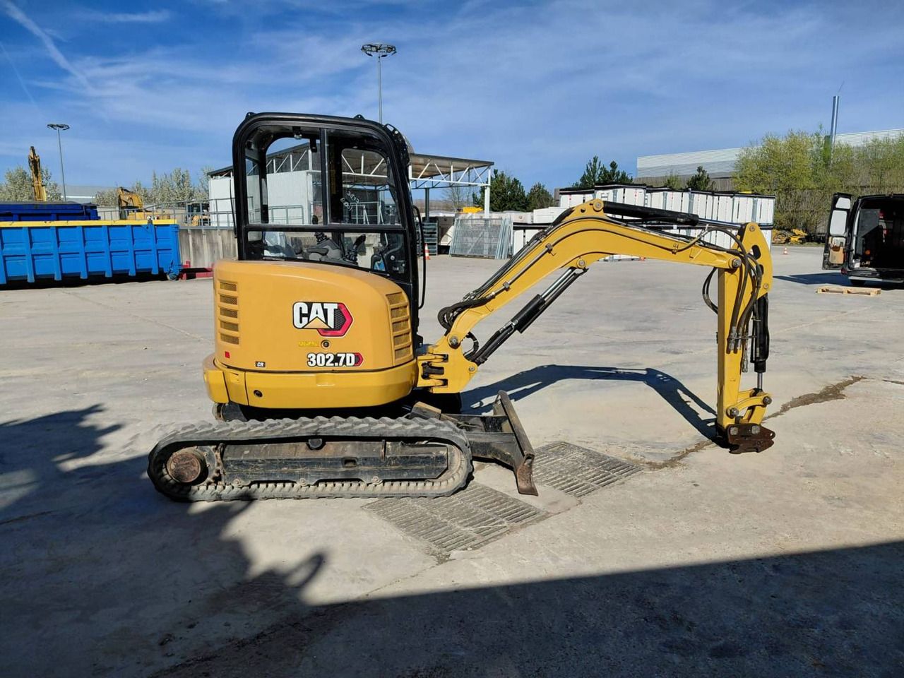 2021 Caterpillar 302.7DCR crawler excavator, side view 2021 Caterpillar 302.7DCR crawler excavator, side view
