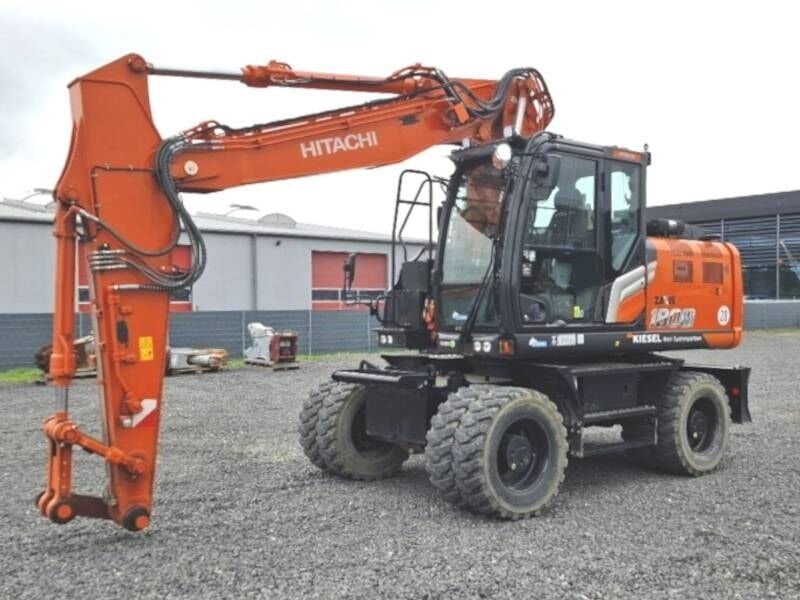 2021 Hitachi ZX180W-7 wheel excavator, side view 2021 Hitachi ZX180W-7 wheel excavator, side view