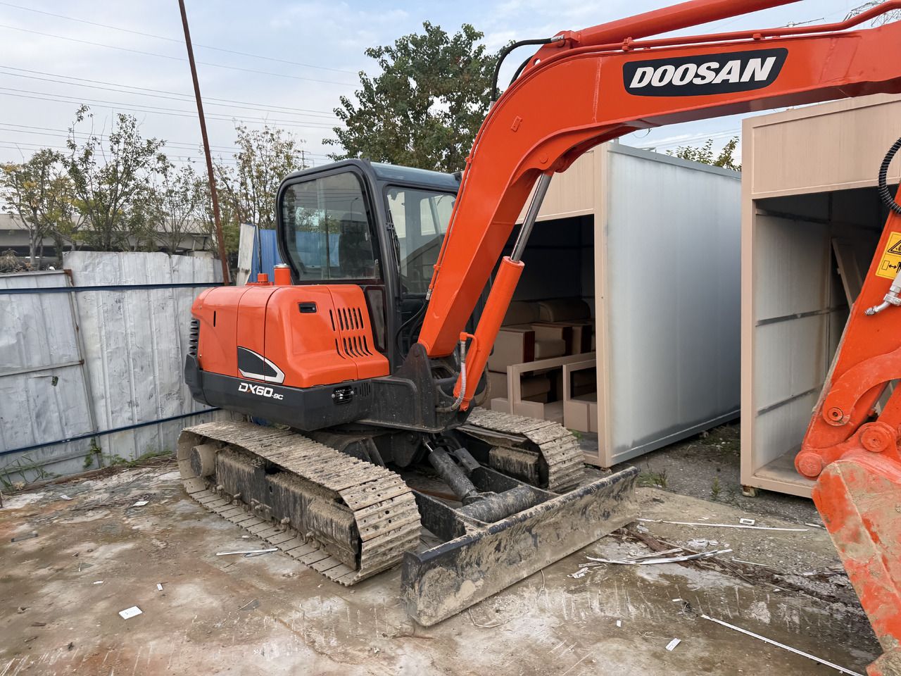 2024 Doosan DX60-9C crawler excavator, side view