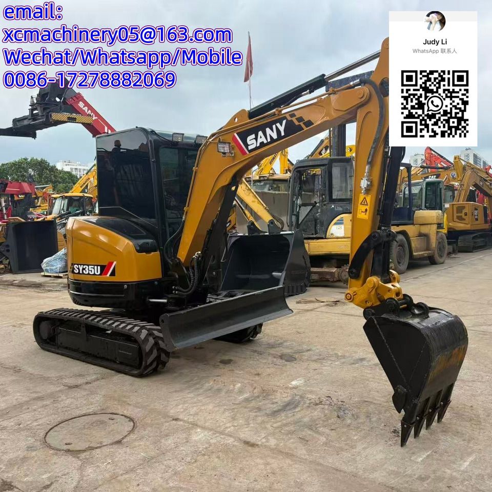 2024 Sany SY35U mini excavator, side view 2024 Sany SY35U mini excavator, side view