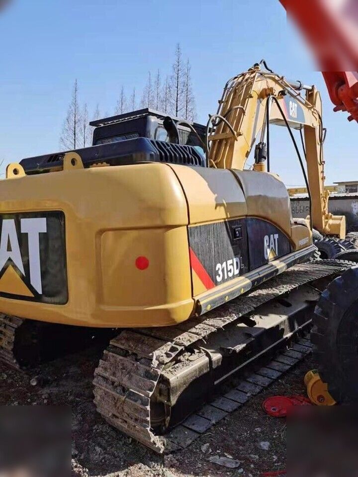 2019 Caterpillar 315DL crawler excavator, rear three-quarter view