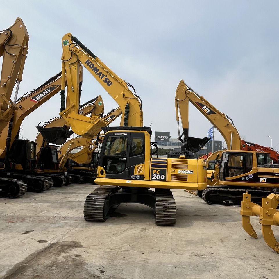 2023 Komatsu PC200-7 crawler excavator, front view