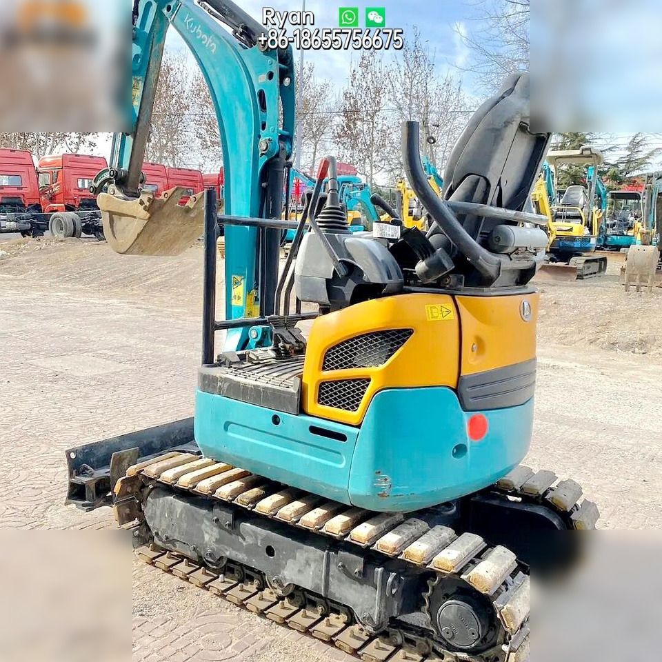 2021 Kubota U17 mini excavator, rear three-quarter view 2021 Kubota U17 mini excavator, rear three-quarter view
