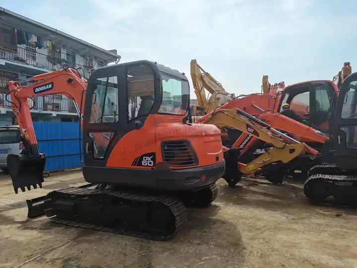 2016 Doosan DX60 crawler excavator, side view