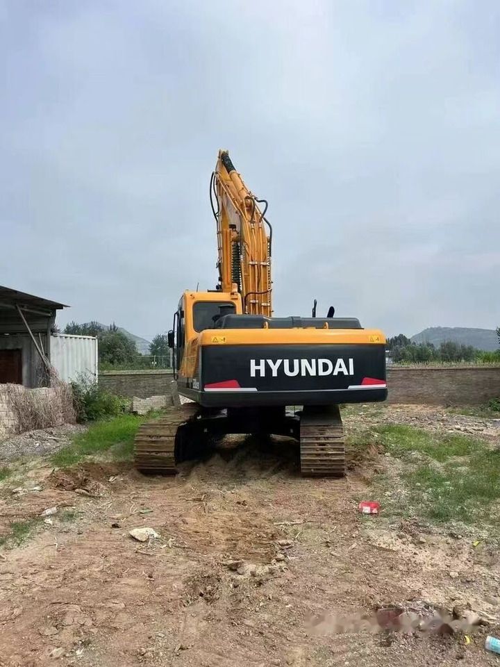 Hyundai R220LC-9 crawler excavator, rear view Hyundai R220LC-9 crawler excavator, rear view