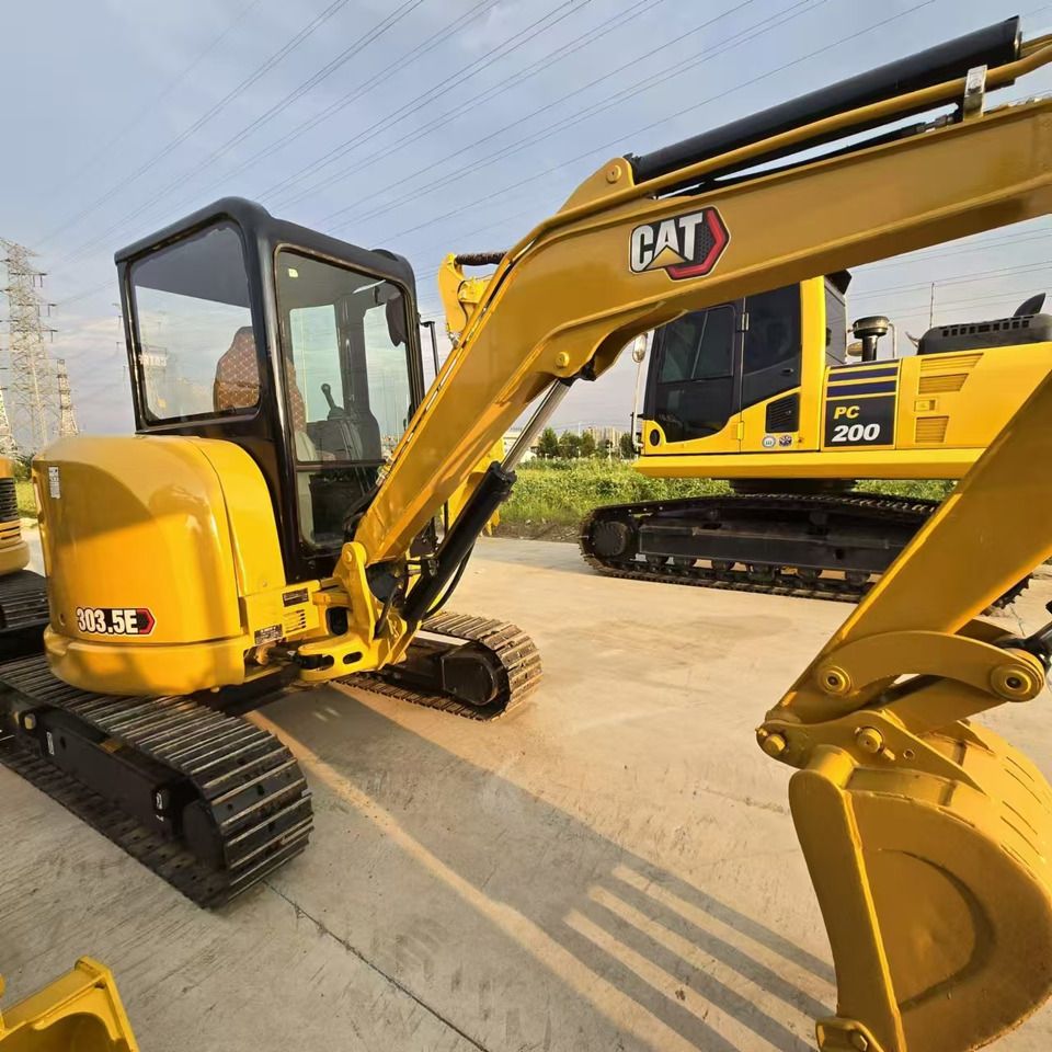 2022 Caterpillar 303.5E mini excavator, side view