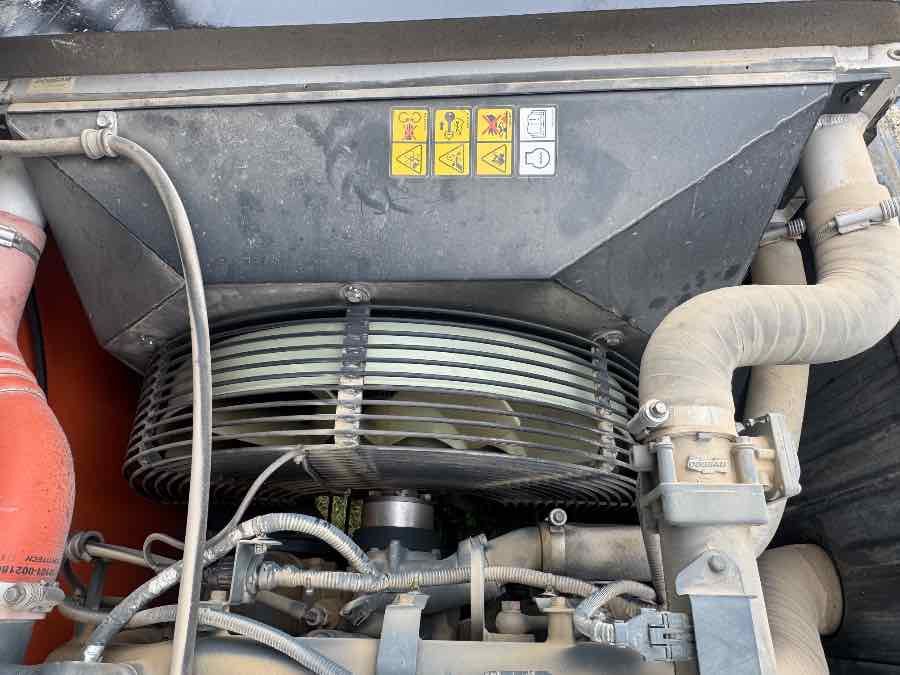 2016 Doosan DX255LC-5 crawler excavator engine cooling fan detail 2016 Doosan DX255LC-5 crawler excavator engine cooling fan detail