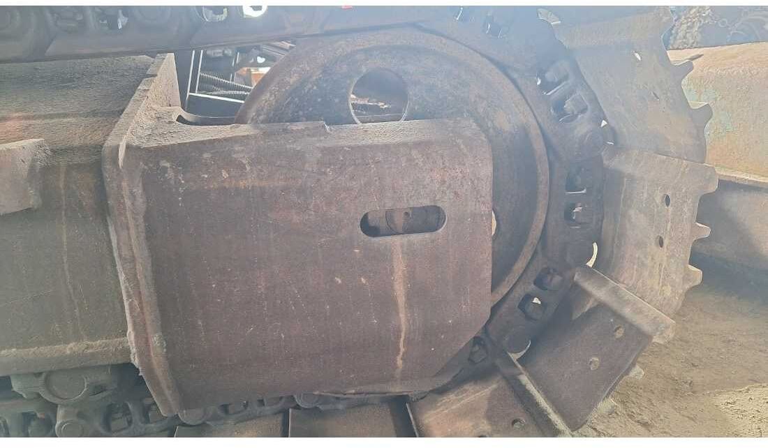 Komatsu PC138US-8 crawler excavator track assembly detail Komatsu PC138US-8 crawler excavator track assembly detail