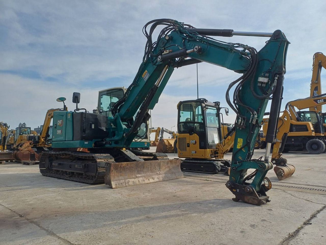 2020 Caterpillar 308C crawler excavator, side view 2020 Caterpillar 308C crawler excavator, side view