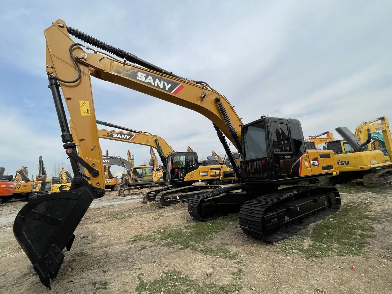 2023 Sany SY215C crawler excavator, side view