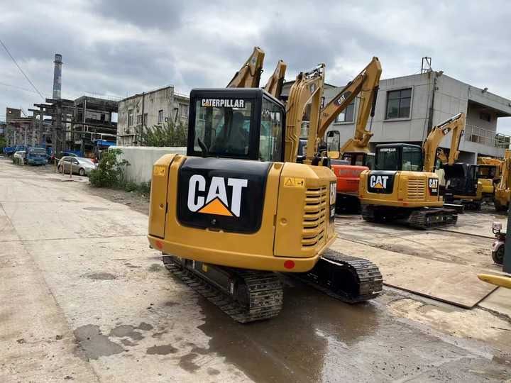 2020 Caterpillar 306E crawler excavator, rear three-quarter view