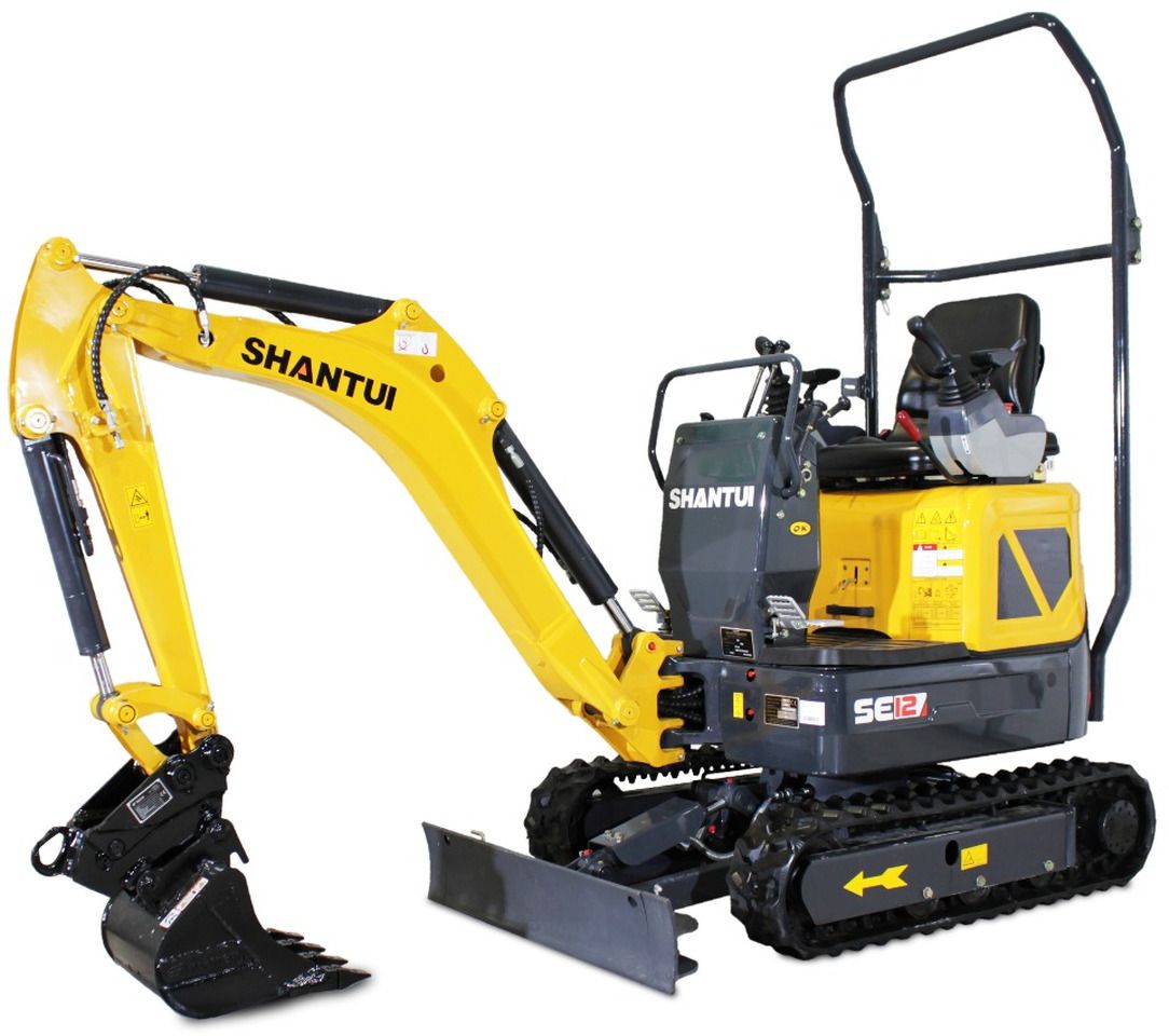 2026 Shantui SE12 mini excavator, side view