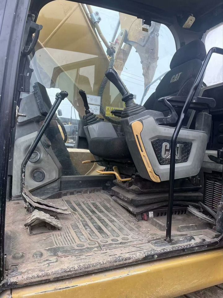 2021 Caterpillar 320GC crawler excavator interior cab view