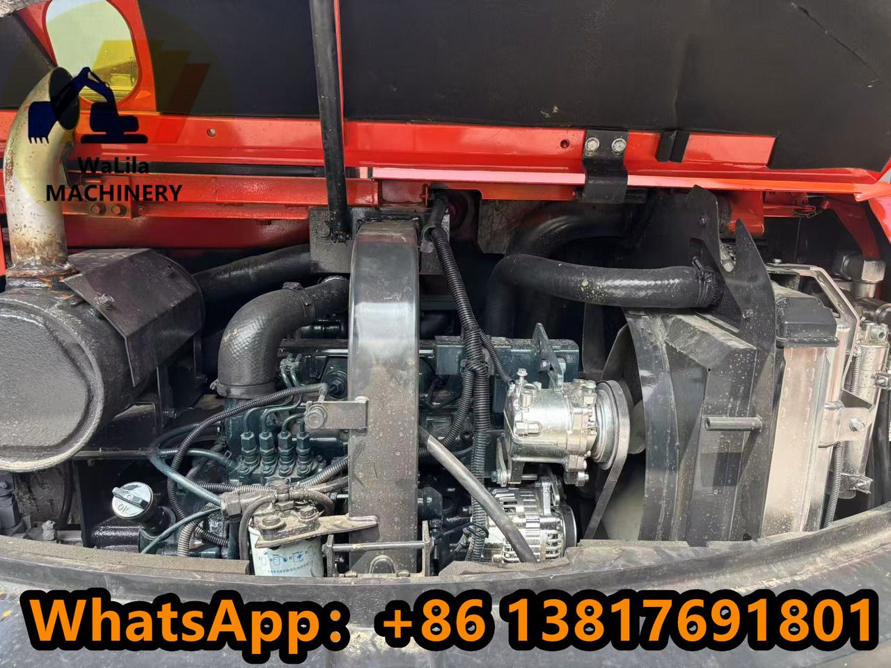 2023 Kubota KX183 mini excavator engine compartment view 2023 Kubota KX183 mini excavator engine compartment view