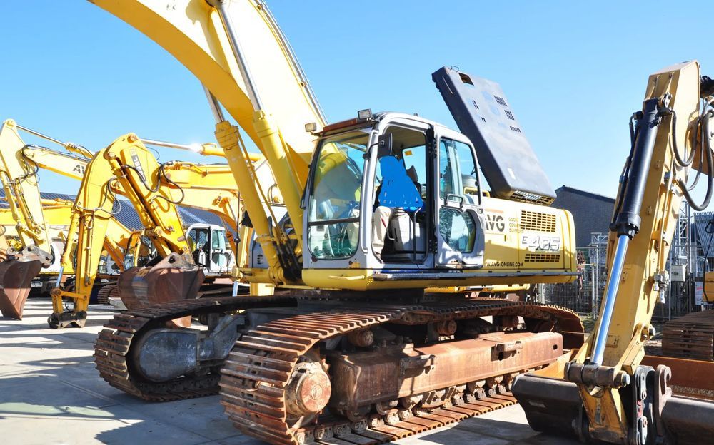 New Holland E485 crawler excavator, side view