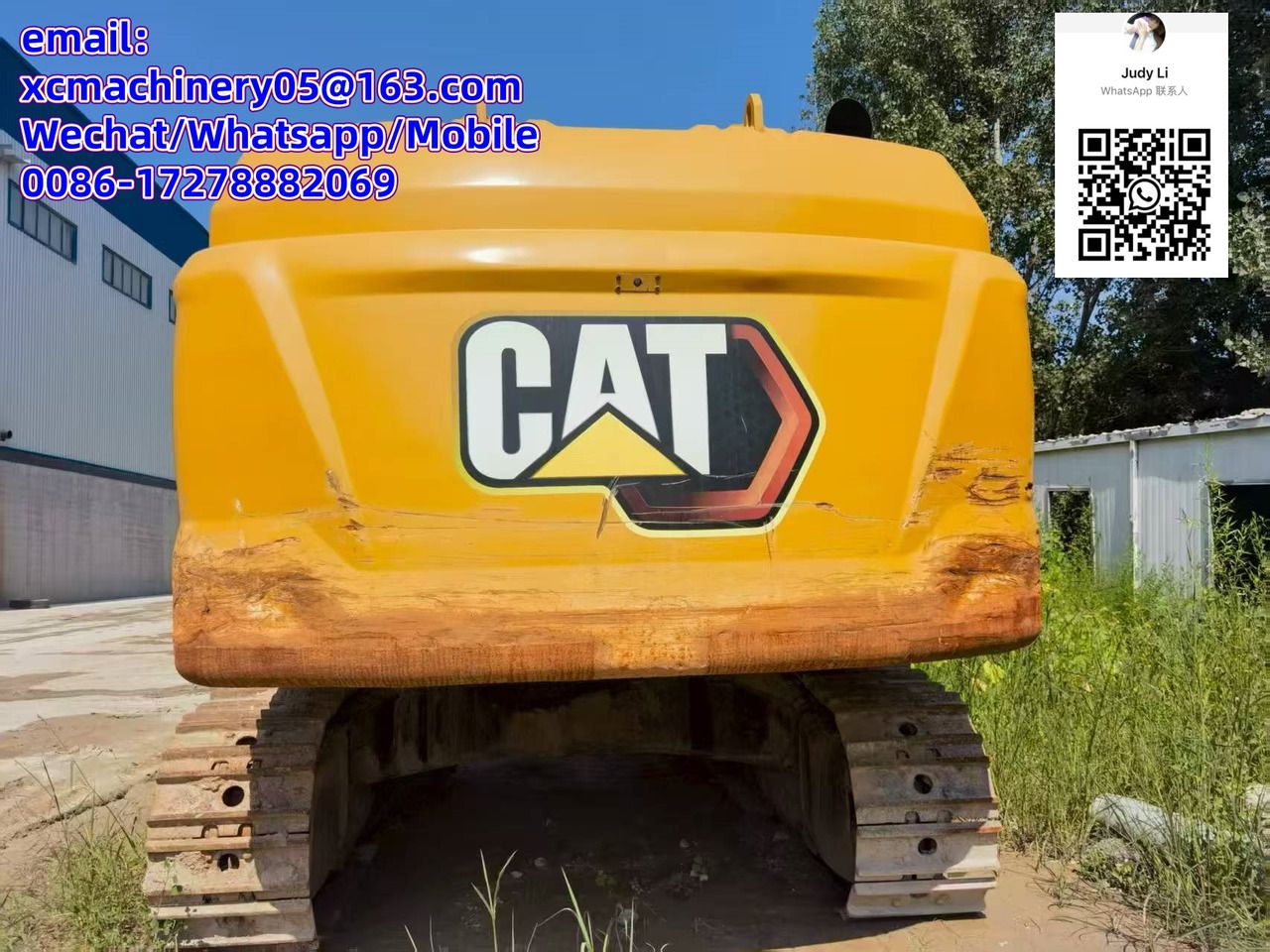 2023 Caterpillar 349 crawler excavator rear view 2023 Caterpillar 349 crawler excavator rear view
