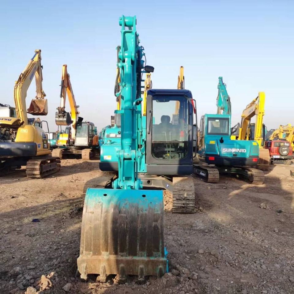 2024 Kobelco SK75-8 mini excavator, front view