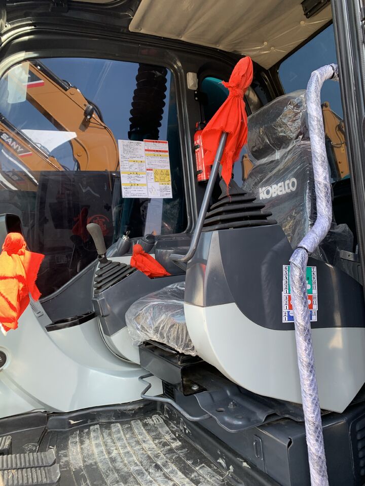 2024 Kobelco SK75 crawler excavator interior view 2024 Kobelco SK75 crawler excavator interior view