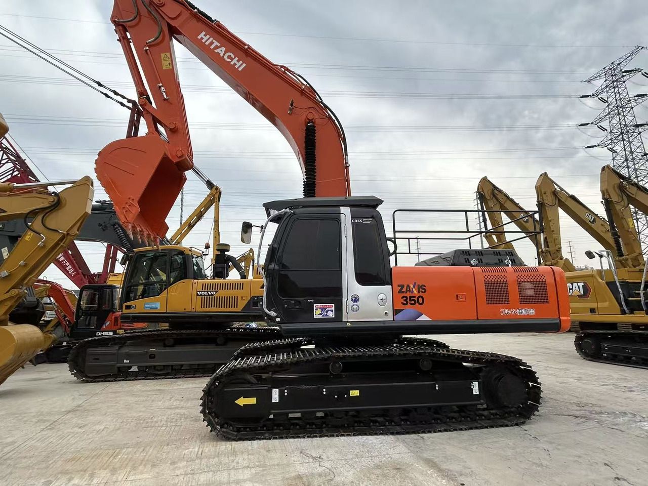 2023 Hitachi Zaxis 350 crawler excavator side view