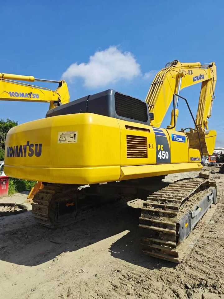 2023 Komatsu PC450 crawler excavator rear three-quarter view