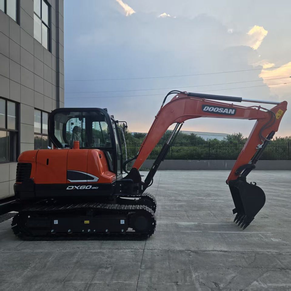 2024 Doosan DX60-9C mini excavator side view 2024 Doosan DX60-9C mini excavator side view