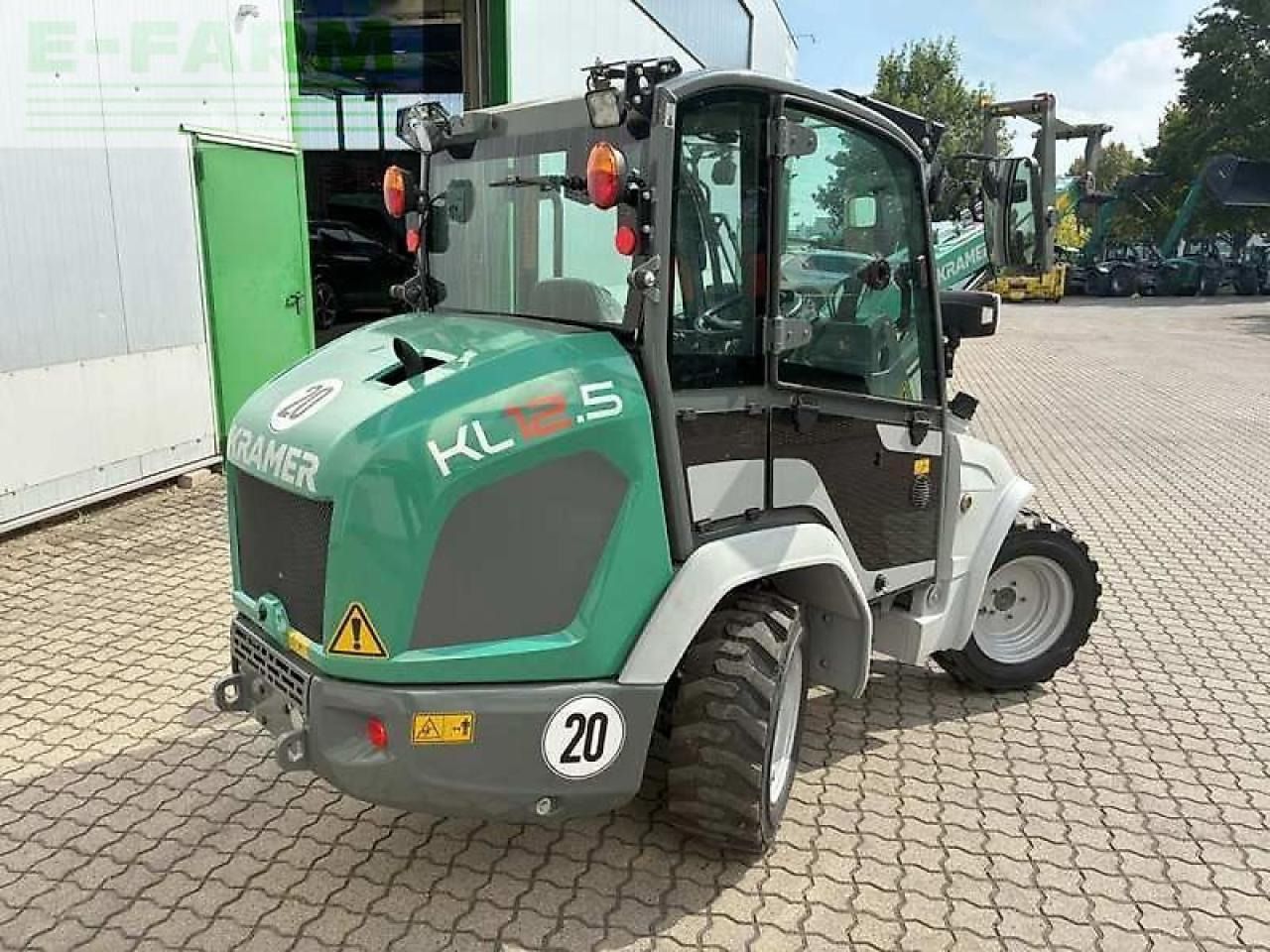 2022 Kramer KL12.5 mini excavator rear three-quarter view