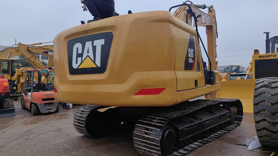 2021 Caterpillar 320 GC excavator rear view