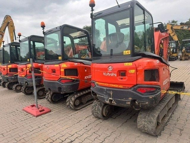 2020 Kubota KX027-4 mini excavator, rear three-quarter view