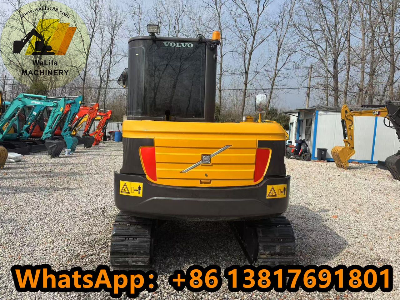 2023 Volvo EC60 mini excavator, rear view 2023 Volvo EC60 mini excavator, rear view