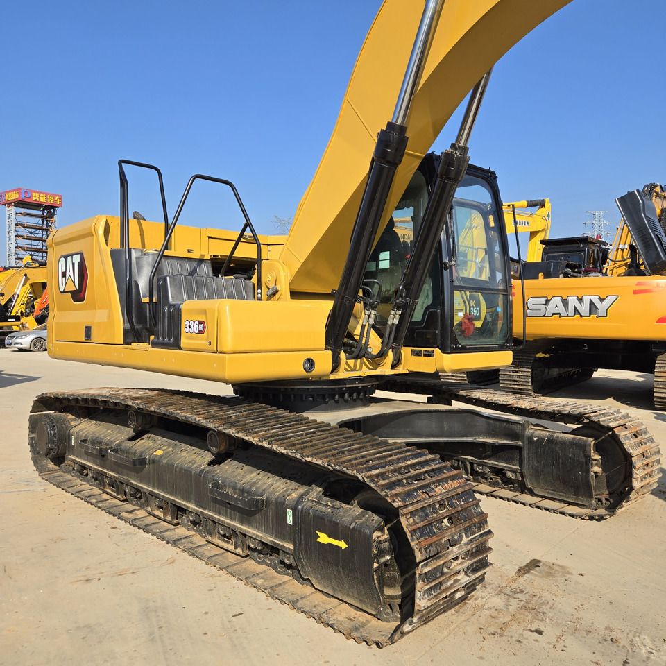 2023 Caterpillar 336GC crawler excavator, rear three-quarter view 2023 Caterpillar 336GC crawler excavator, rear three-quarter view