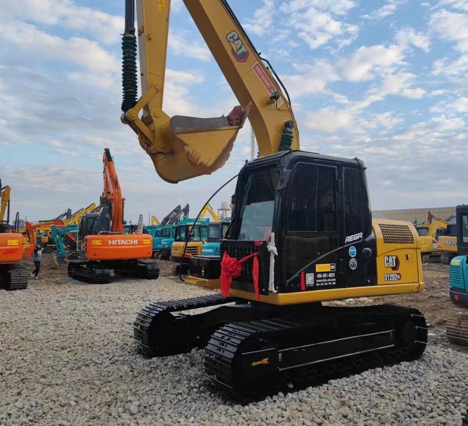 Caterpillar 312D2 crawler excavator, side view