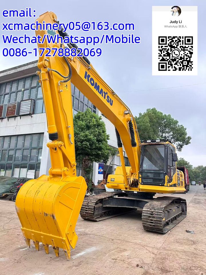2024 Komatsu PC210 crawler excavator, front three-quarter view