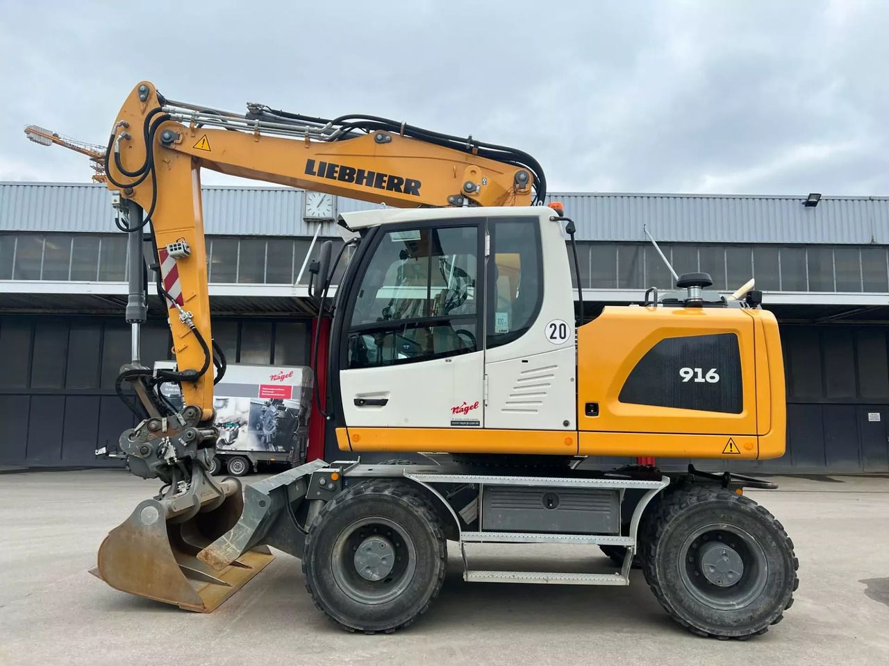 2023 Liebherr A916 Litronic wheel excavator, side view 2023 Liebherr A916 Litronic wheel excavator, side view
