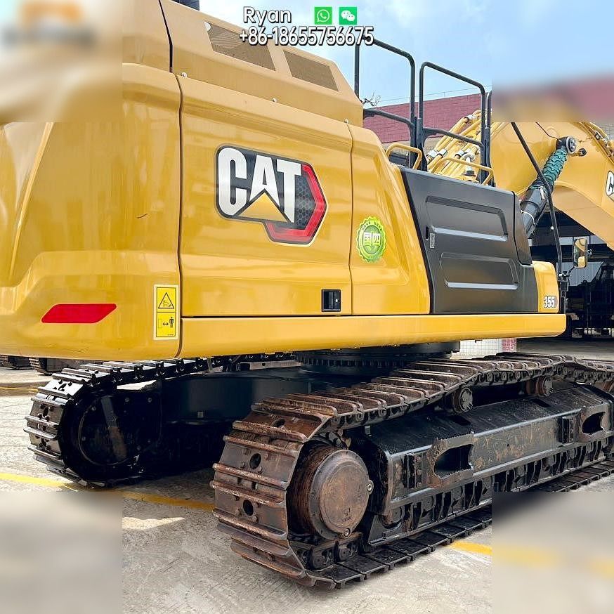 2024 Caterpillar 355 crawler excavator rear quarter view