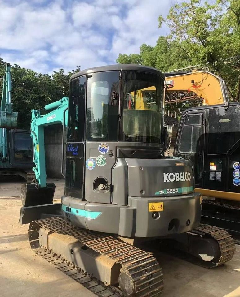 2025 Kobelco SK55SR mini excavator, rear three-quarter view 2025 Kobelco SK55SR mini excavator, rear three-quarter view