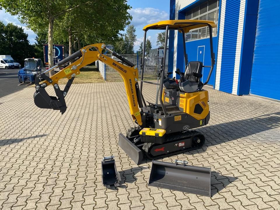 2026 Berger Kraus BK1000JS mini excavator, side view 2026 Berger Kraus BK1000JS mini excavator, side view