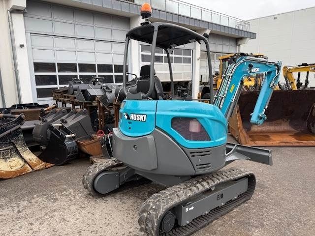 2021 Messersi M38-U Huski mini excavator, front three-quarter view
