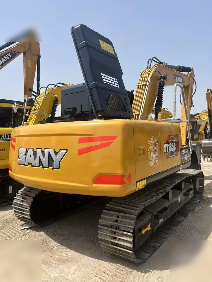 2022 Sany SY135C crawler excavator, rear three-quarter view 2022 Sany SY135C crawler excavator, rear three-quarter view