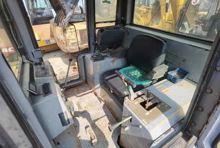 Caterpillar 336D2L Crawler Excavator interior cab view Caterpillar 336D2L Crawler Excavator interior cab view