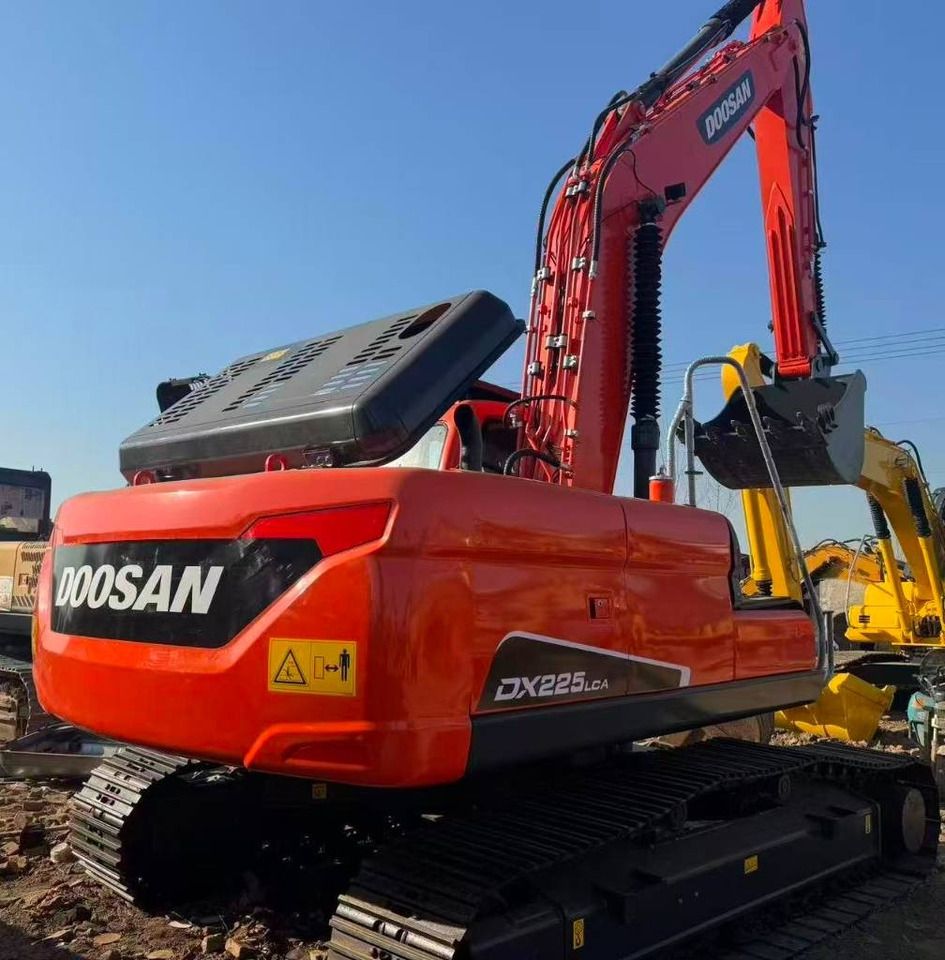 2024 Doosan DX225LCA mini excavator rear view
