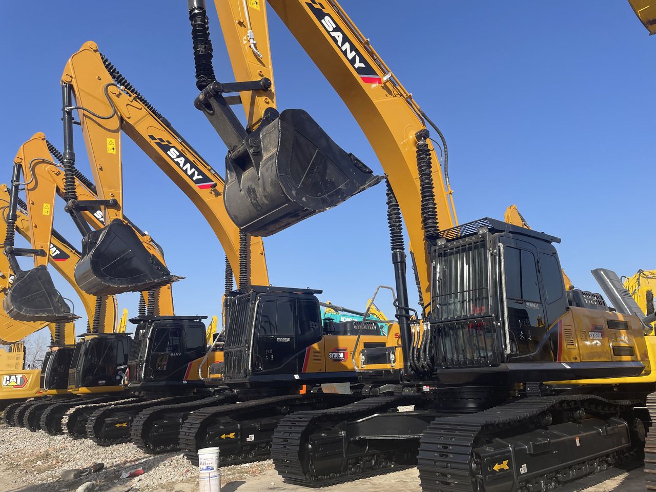 2024 Sany SY365H crawler excavator, side profile view
