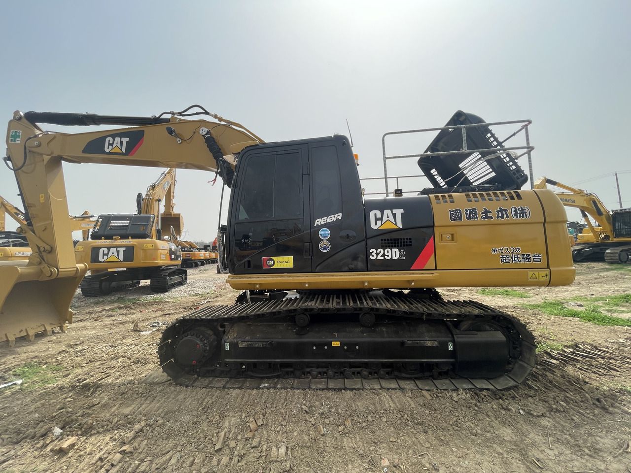 2022 Caterpillar 329D2 crawler excavator, side view