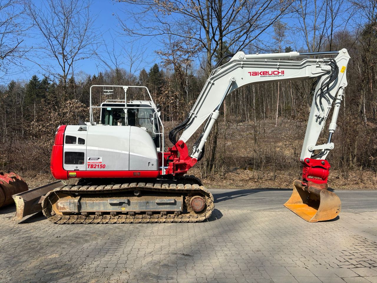2022 Takeuchi TB2150 crawler excavator, side view